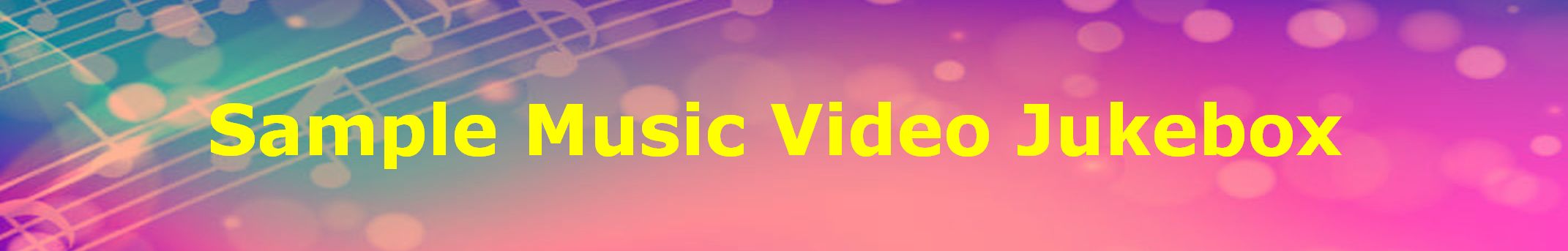 Sample Music Video Jukebox