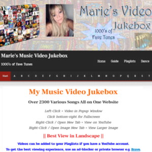 Marie's Music Video Jukebox